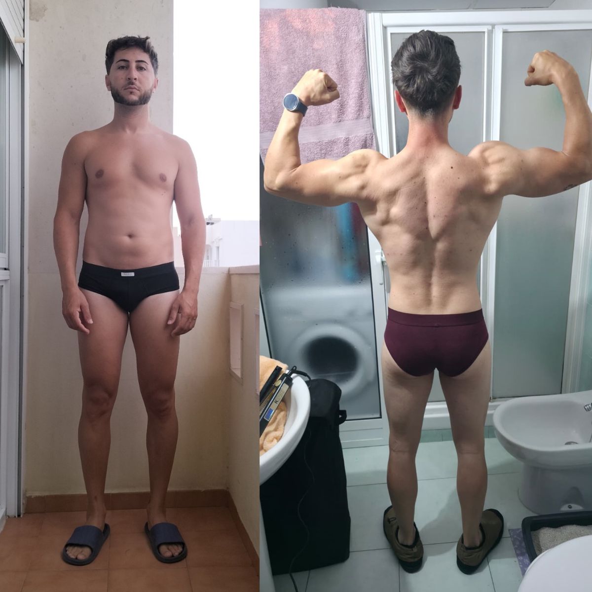 Transformación de Juan Serrano — antes y después